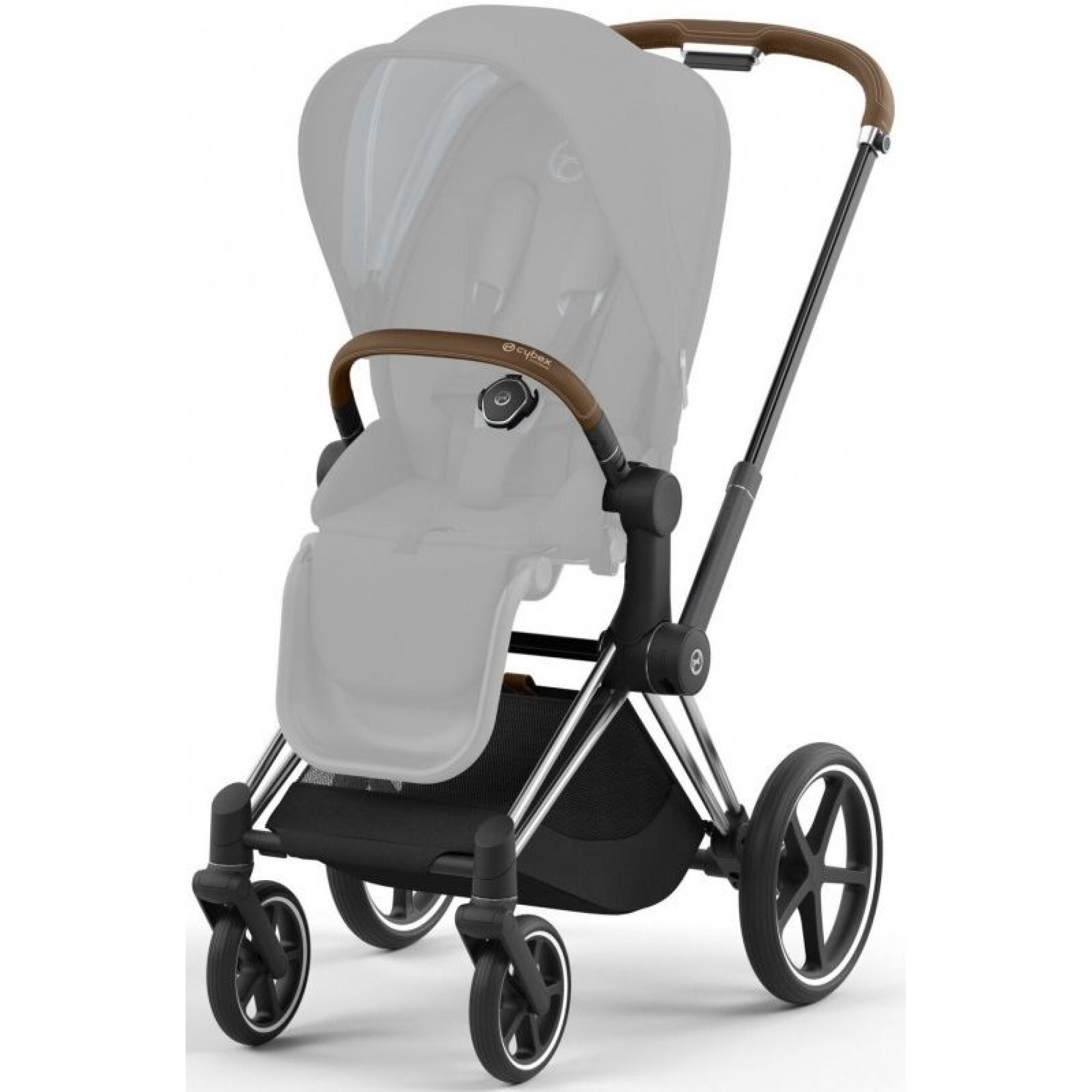 Коляска 2в1 Cybex Priam 4.0 Leaf Green на шасі Chrome Brown