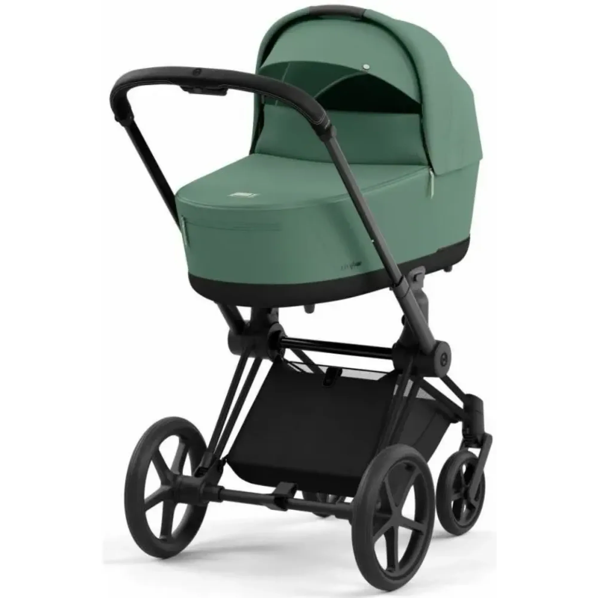 Коляска 2в1 Cybex Priam 4.0 Leaf Green на шасі Matt Black