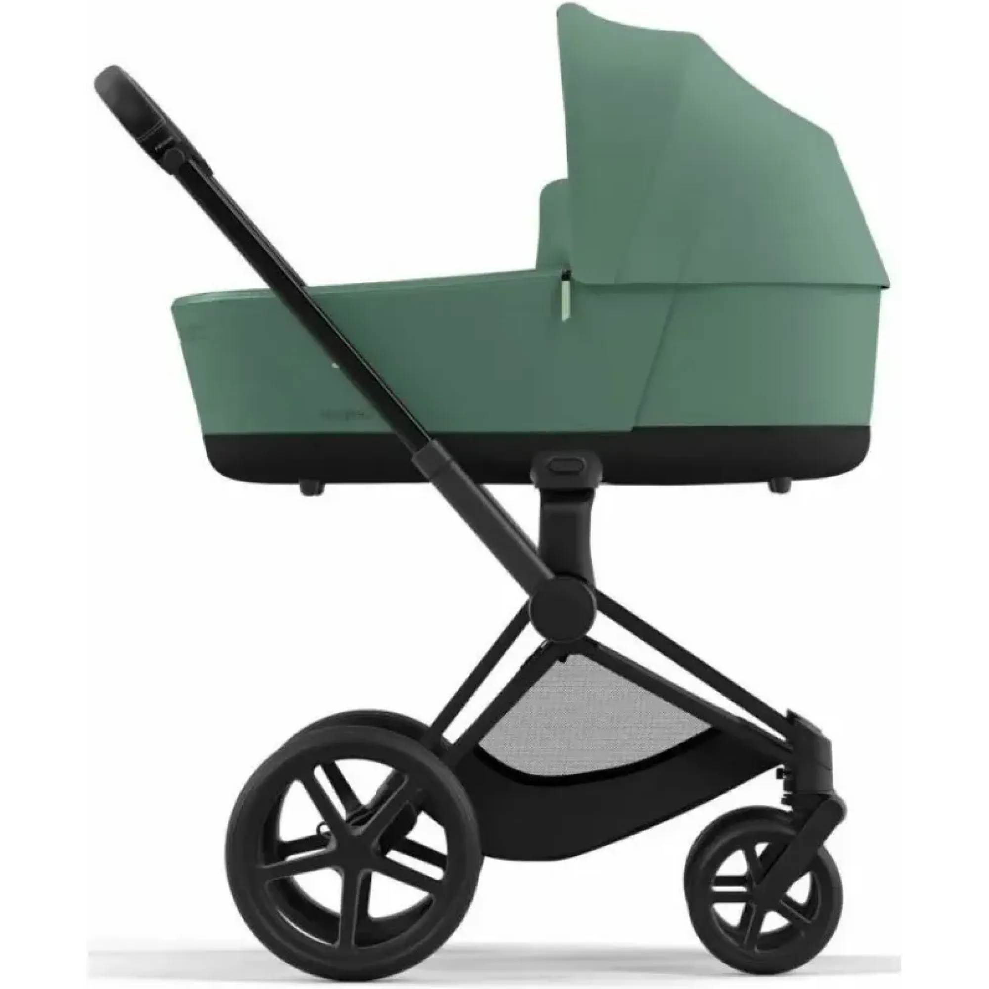 Коляска 2в1 Cybex Priam 4.0 Leaf Green на шасі Matt Black