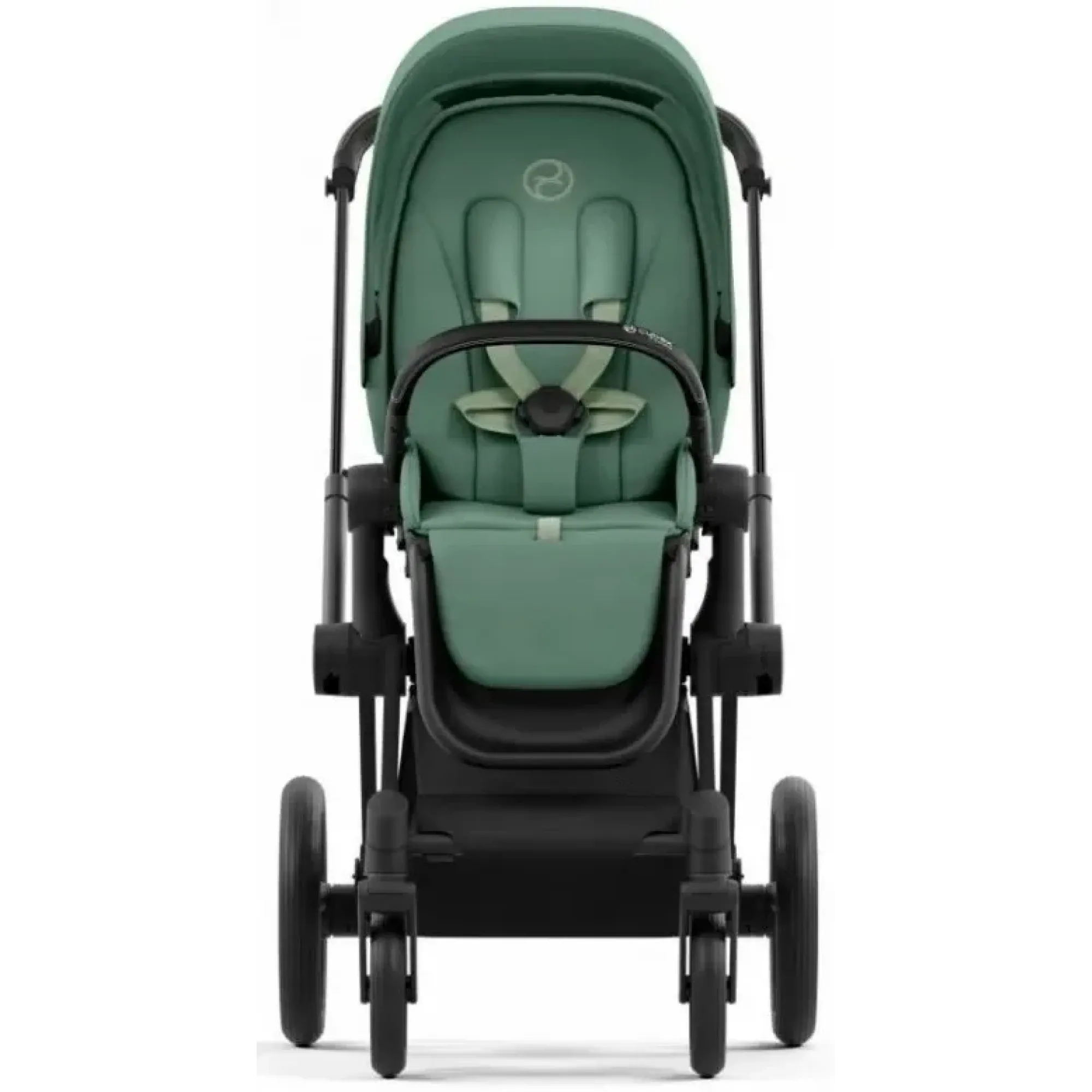 Коляска 2в1 Cybex Priam 4.0 Leaf Green на шасі Matt Black