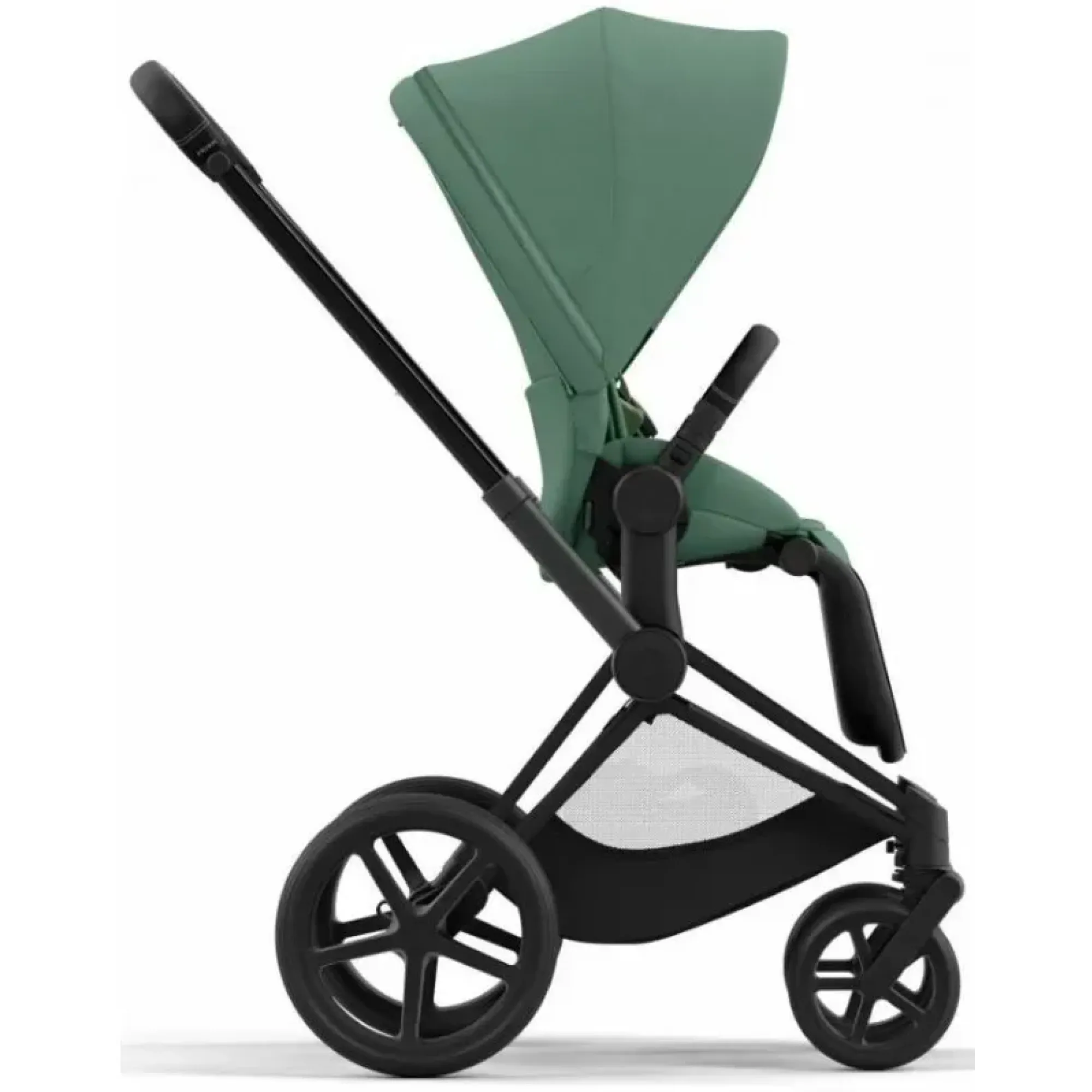 Коляска 2в1 Cybex Priam 4.0 Leaf Green на шасі Matt Black