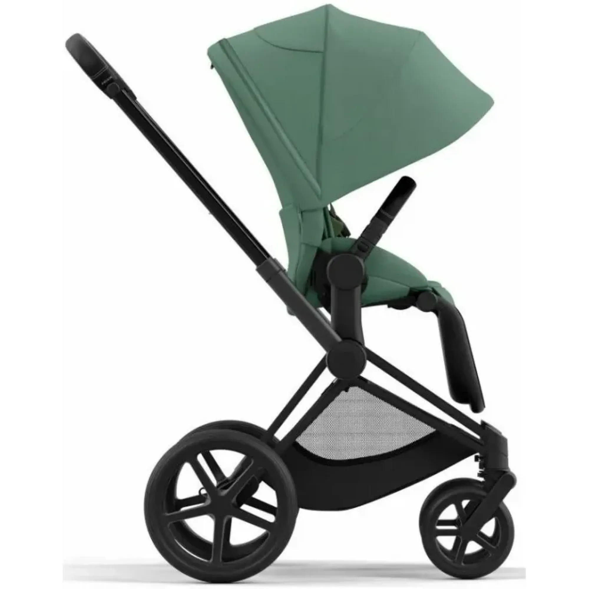 Коляска 2в1 Cybex Priam 4.0 Leaf Green на шасі Matt Black