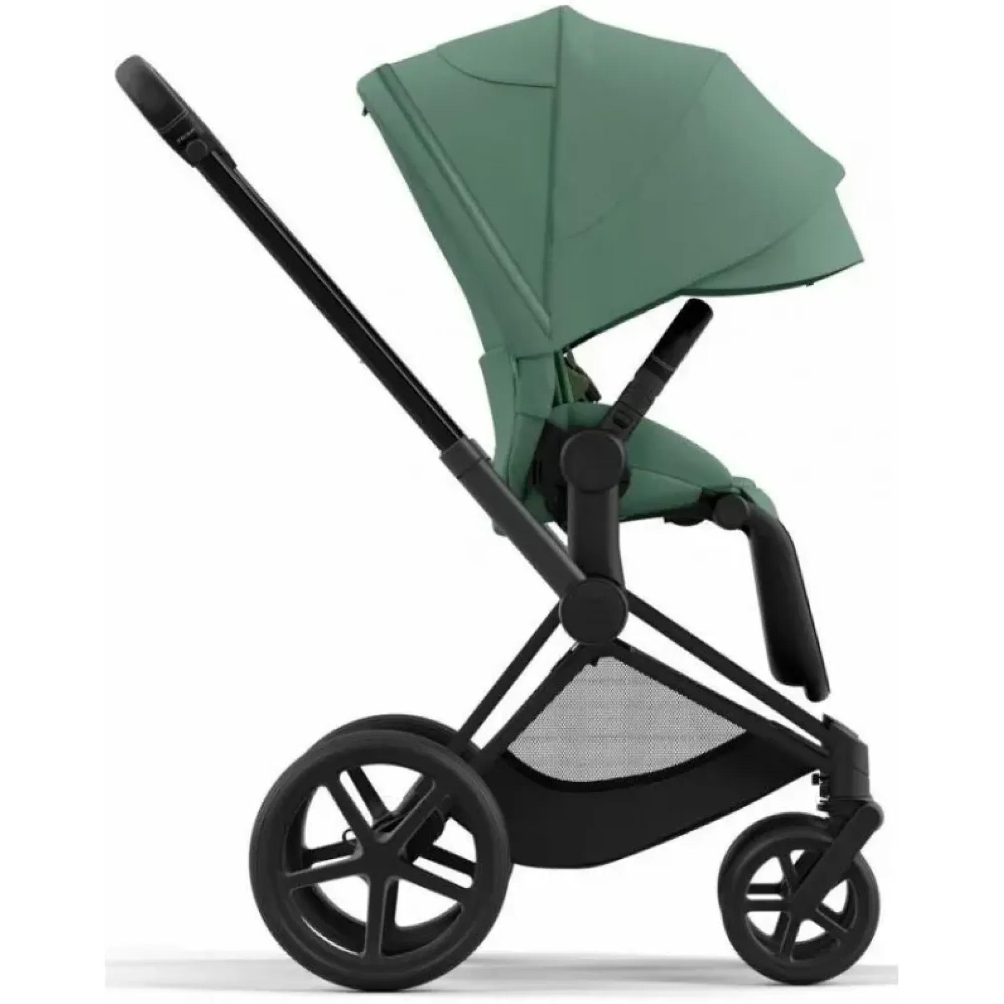 Коляска 2в1 Cybex Priam 4.0 Leaf Green на шасі Matt Black