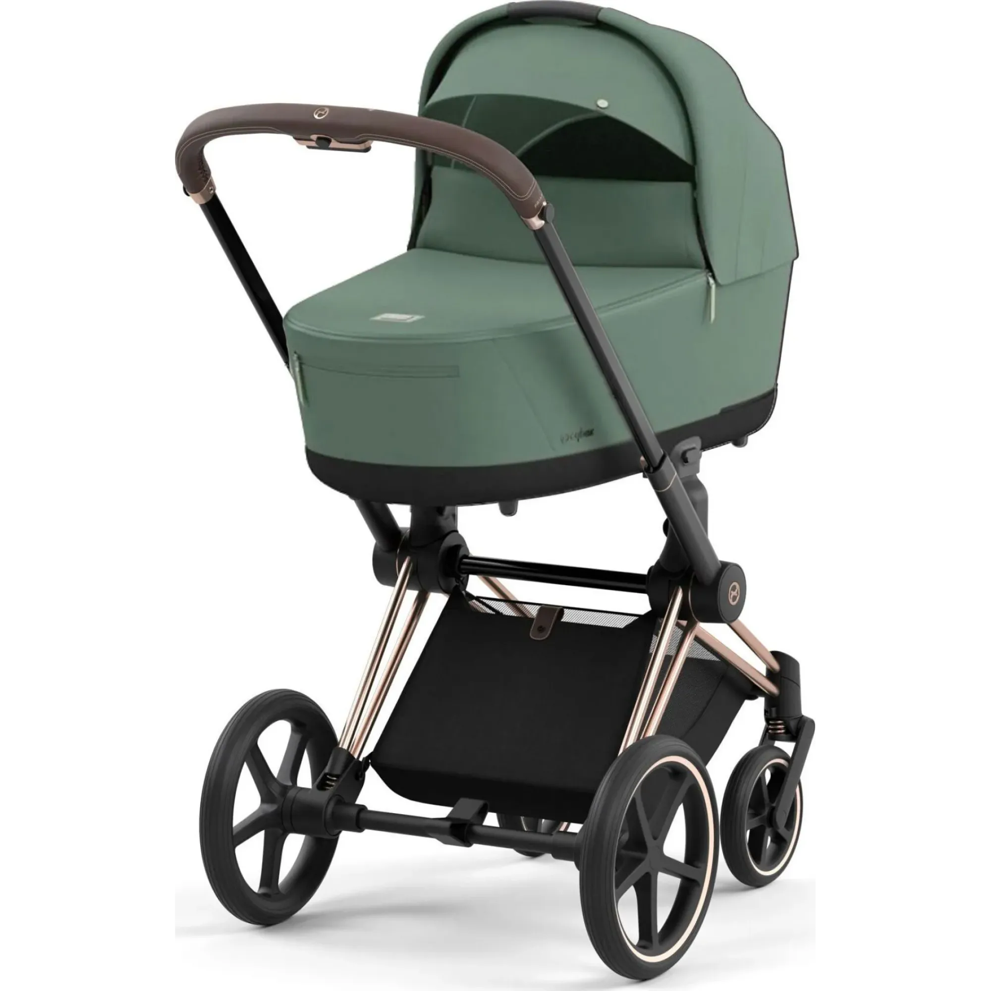 Коляска 2в1 Cybex Priam 4.0 Leaf Green на шасі Rosegold