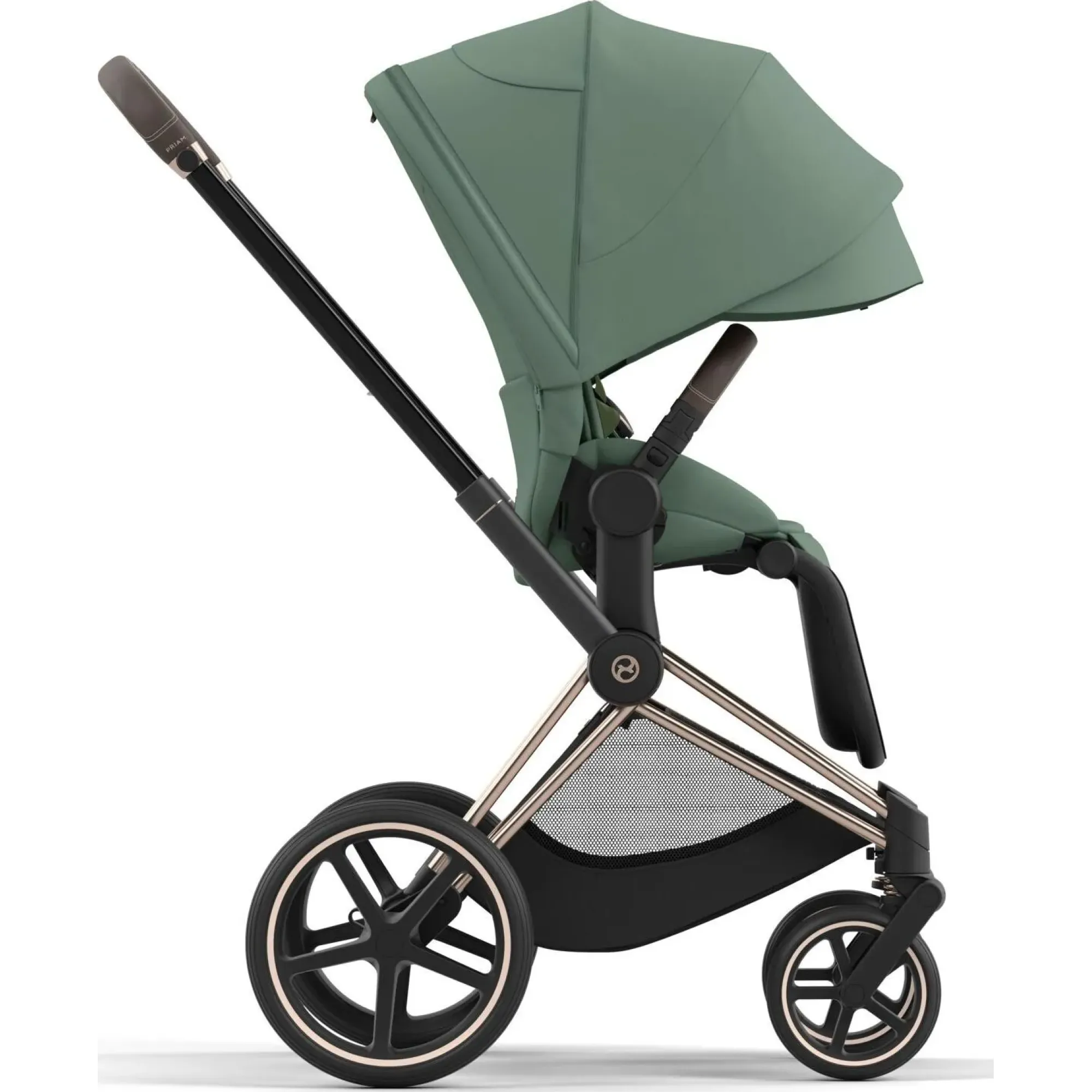 Коляска 2в1 Cybex Priam 4.0 Leaf Green на шасі Rosegold