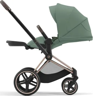 Коляска 2в1 Cybex Priam 4.0 Leaf Green на шасі Rosegold