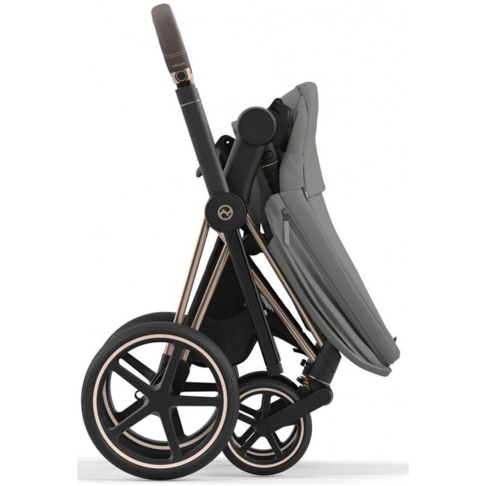 Коляска 2в1 Cybex Priam 4.0 Mirage Grey на шасі Chrome Black