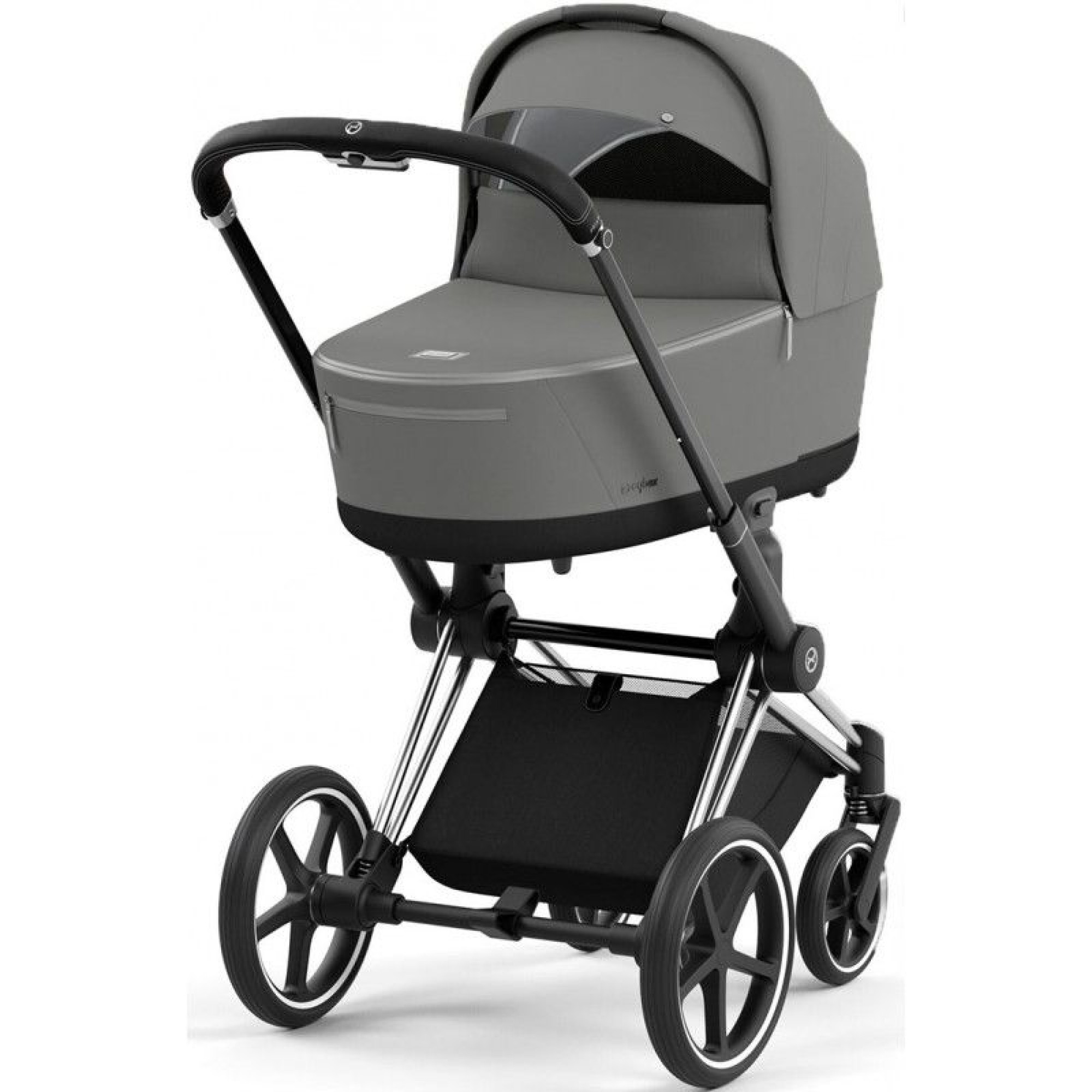 Коляска 2в1 Cybex Priam 4.0 Mirage Grey на шасі Chrome Black