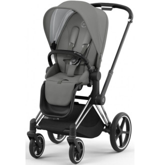 Коляска 2в1 Cybex Priam 4.0 Mirage Grey на шасі Chrome Black