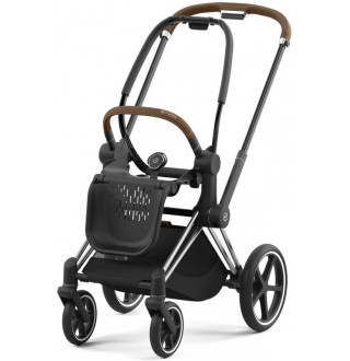 Коляска 2в1 Cybex Priam 4.0 Mirage Grey на шасі Chrome Brown