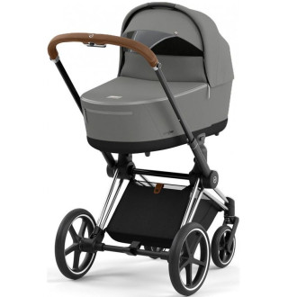 Коляска 2в1 Cybex Priam 4.0 Mirage Grey на шасі Chrome Brown