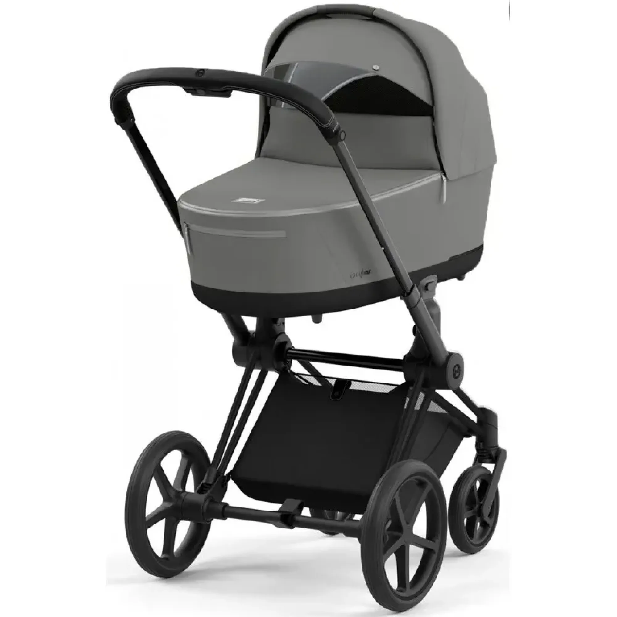 Коляска 2в1 Cybex Priam 4.0 Mirage Grey на шасі Matt Black