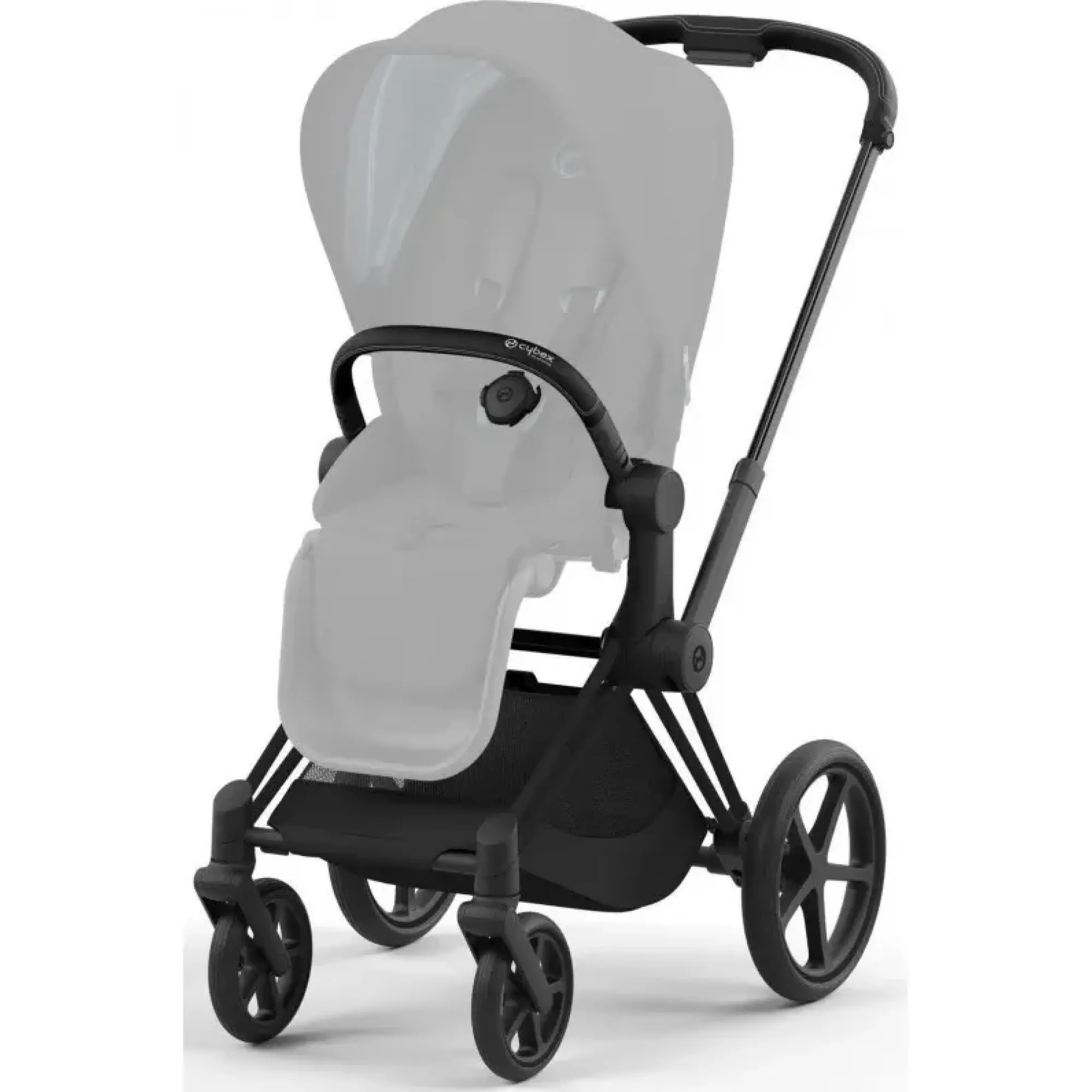 Коляска 2в1 Cybex Priam 4.0 Mirage Grey на шасі Matt Black