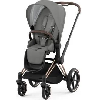 Коляска 2в1 Cybex Priam 4.0 Mirage Grey на шасі Rosegold