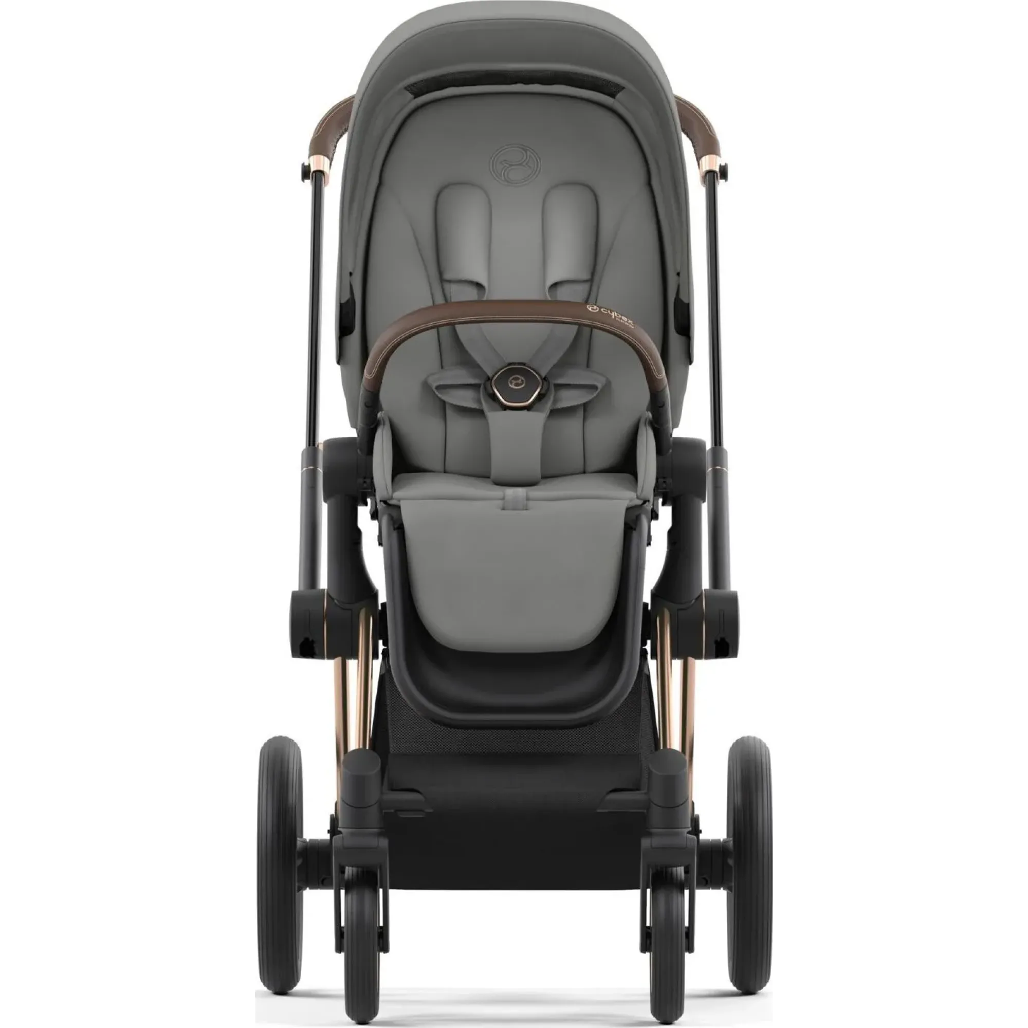 Коляска 2в1 Cybex Priam 4.0 Mirage Grey на шасі Rosegold