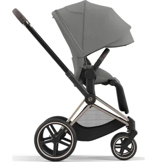 Коляска 2в1 Cybex Priam 4.0 Mirage Grey на шасі Rosegold