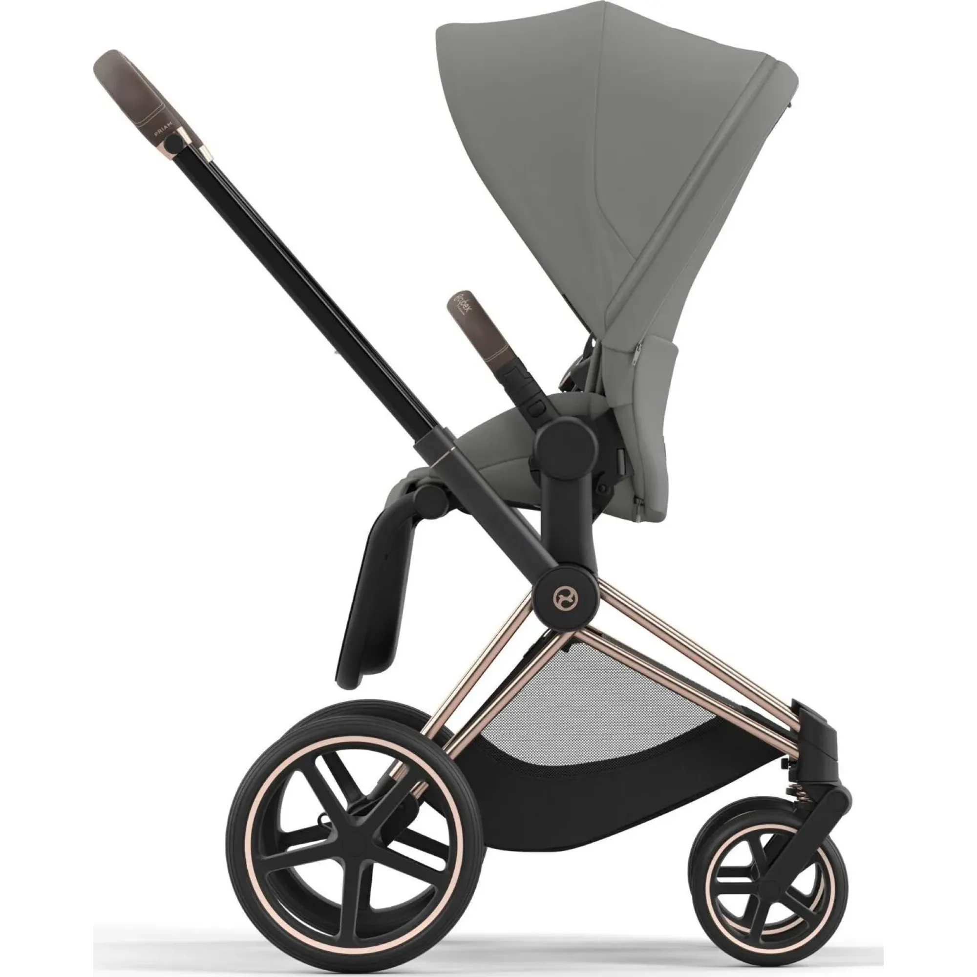 Коляска 2в1 Cybex Priam 4.0 Mirage Grey на шасі Rosegold