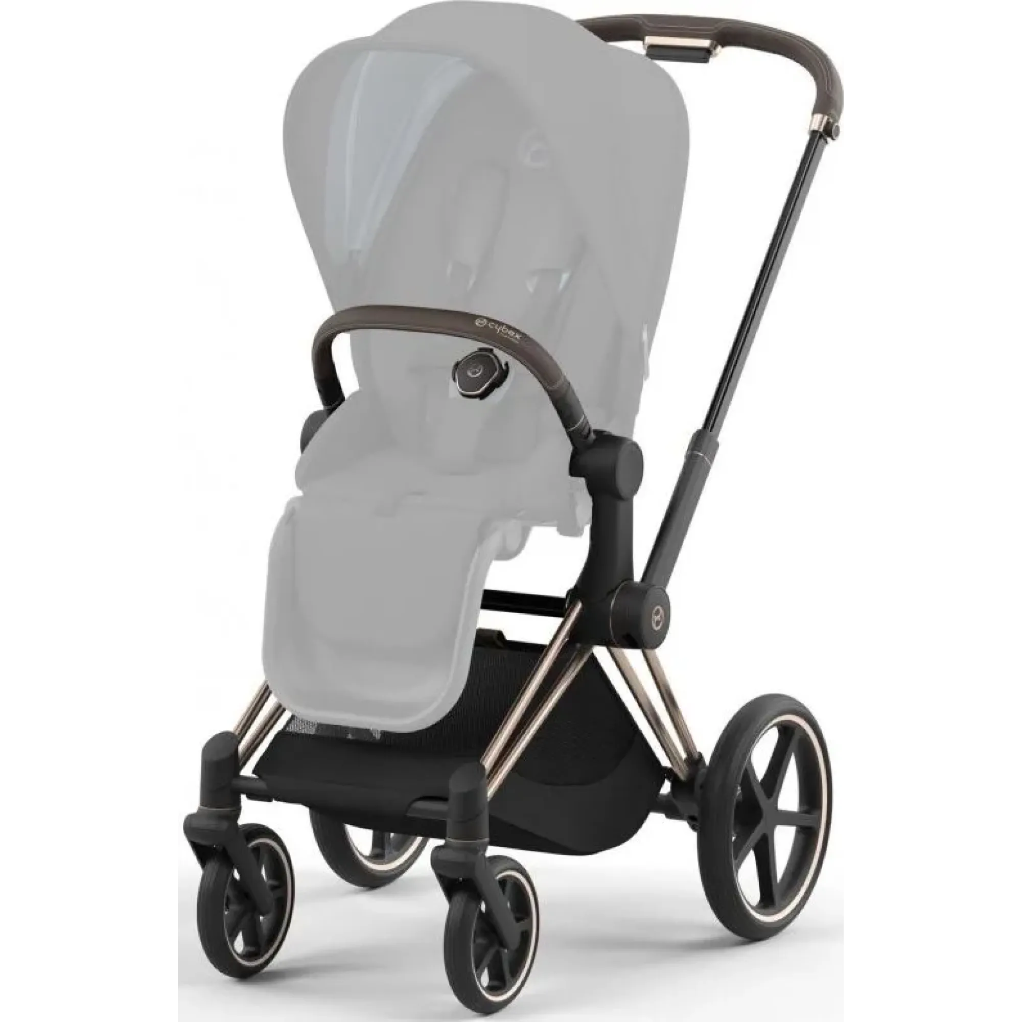 Коляска 2в1 Cybex Priam 4.0 Mirage Grey на шасі Rosegold