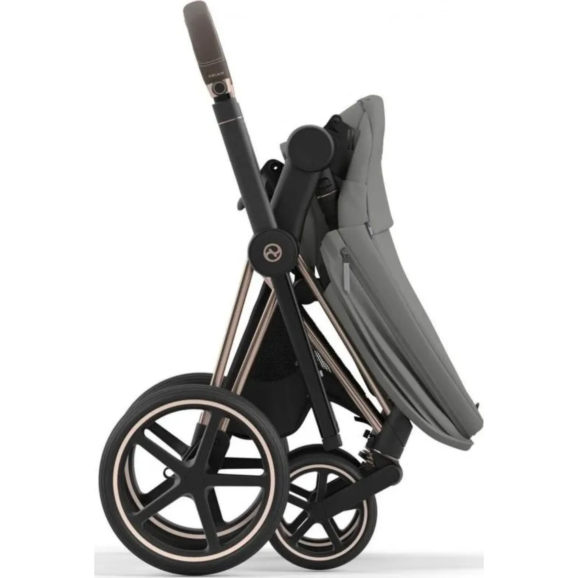 Коляска 2в1 Cybex Priam 4.0 Mirage Grey на шасі Rosegold