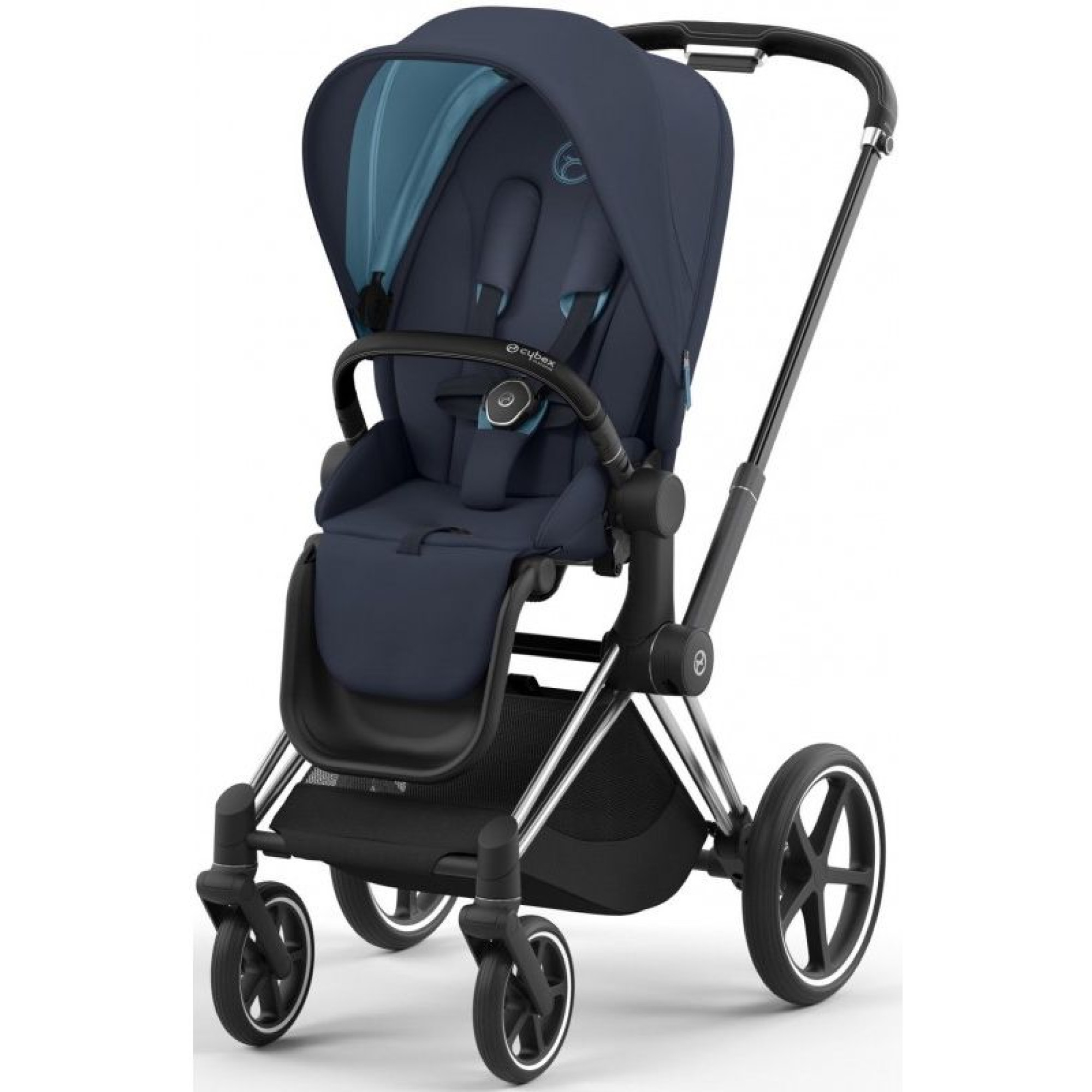 Коляска 2в1 Cybex Priam 4.0 Nautical Blue на шасі Chrome Black