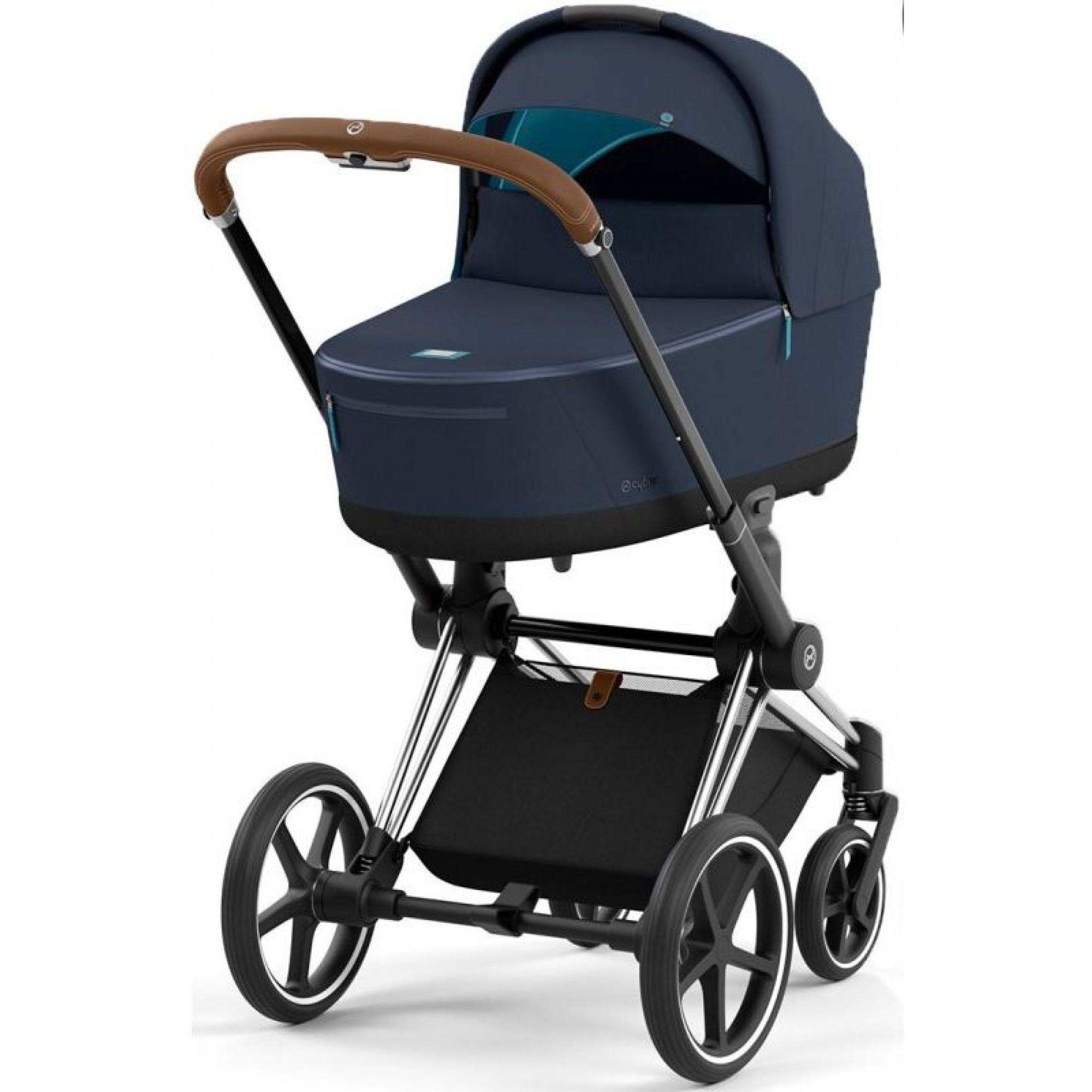 Коляска 2в1 Cybex Priam 4.0 Nautical Blue на шасі Chrome Brown