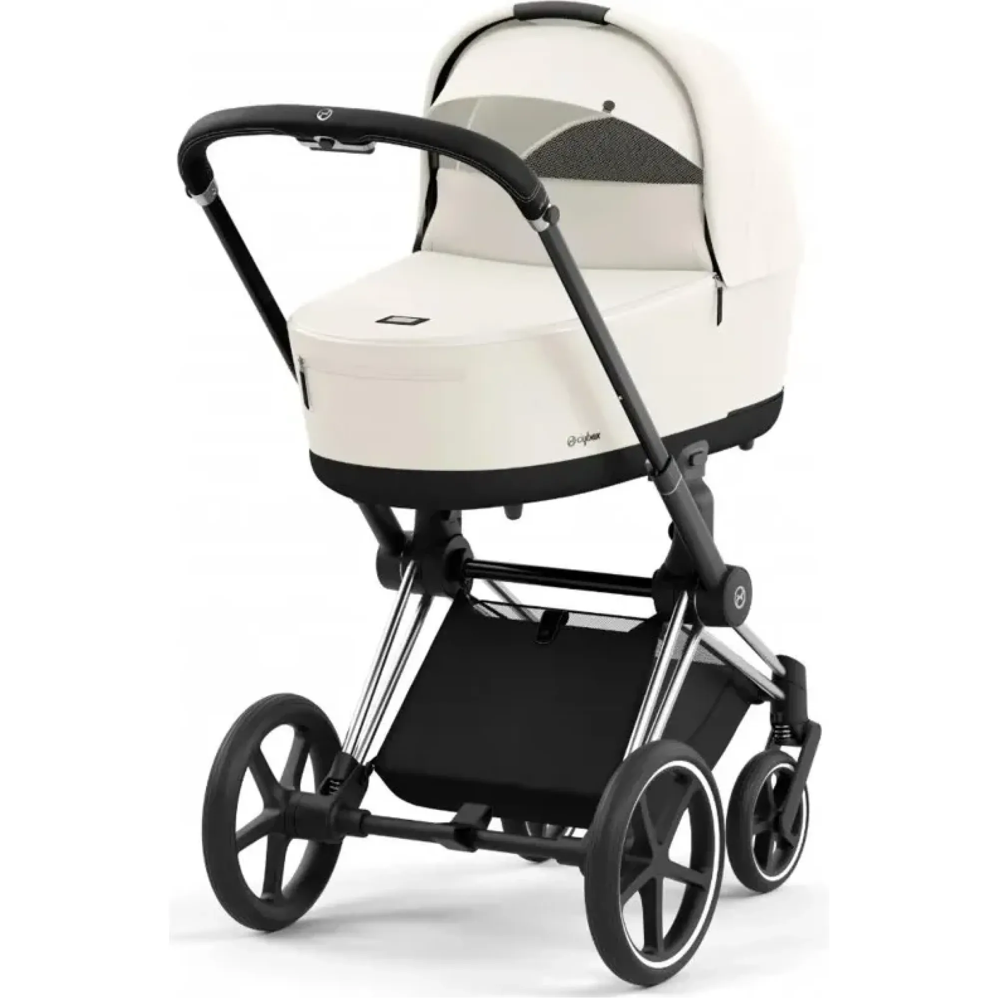 Коляска 2в1 Cybex Priam 4.0 Off White на шасі Chrome Black