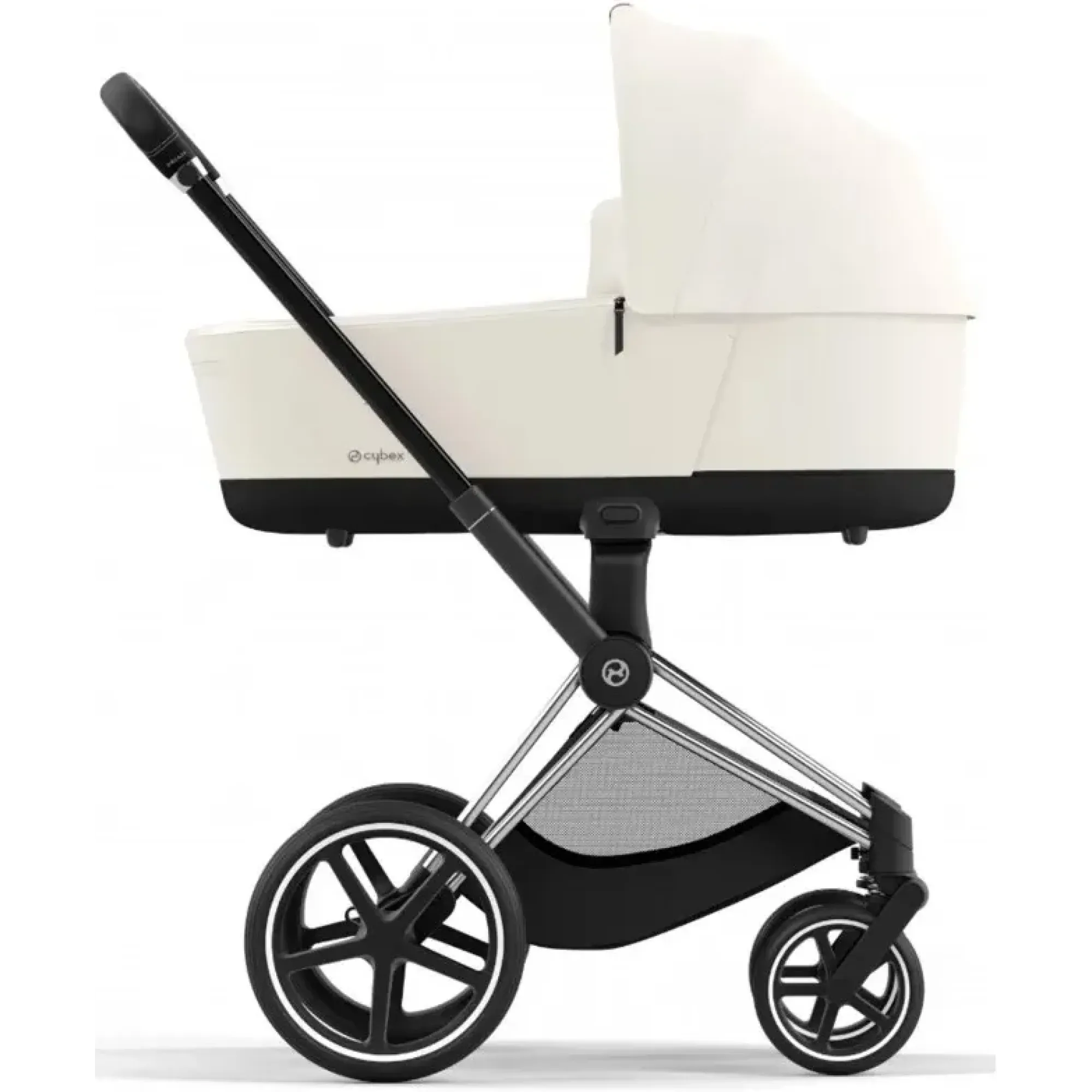 Коляска 2в1 Cybex Priam 4.0 Off White на шасі Chrome Black