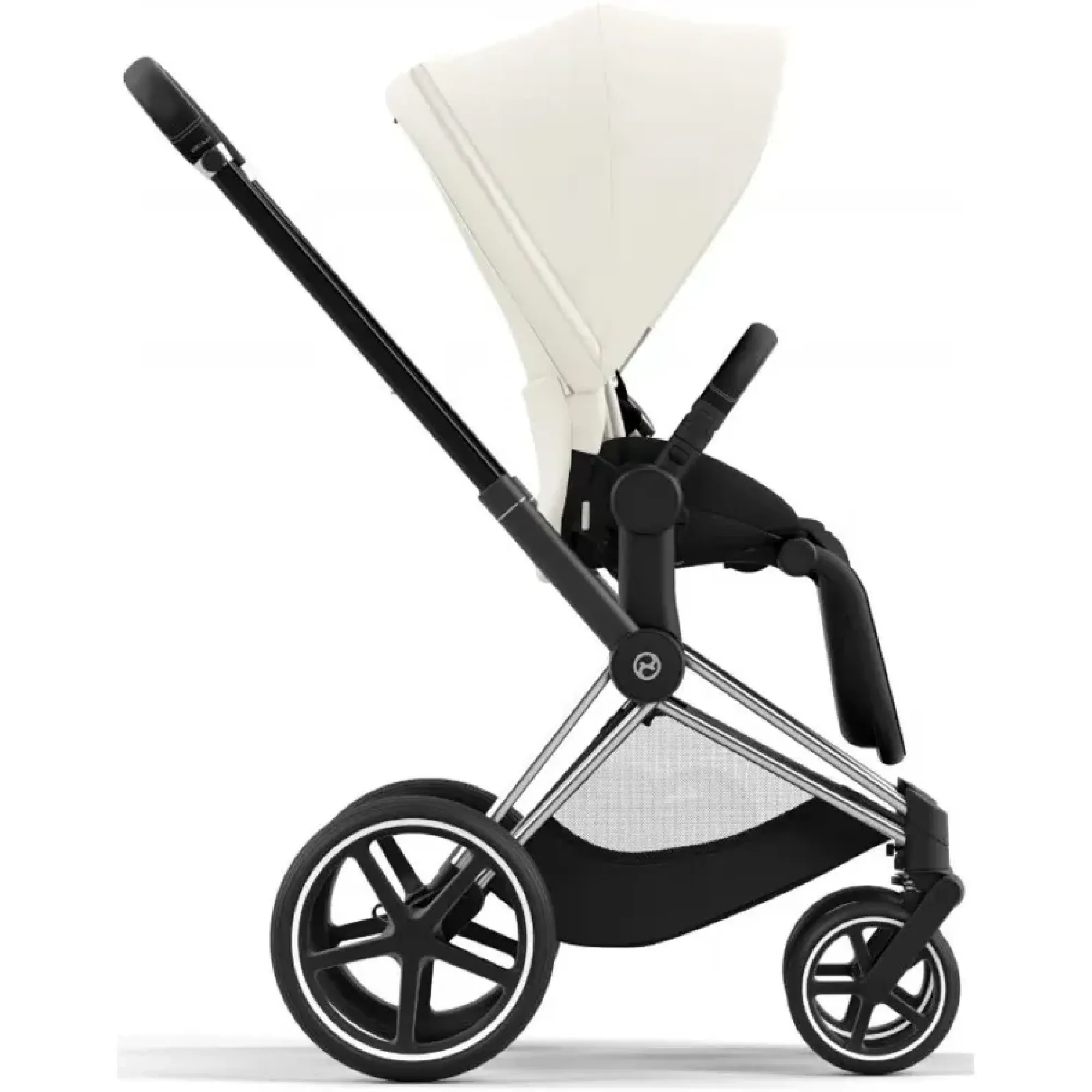 Коляска 2в1 Cybex Priam 4.0 Off White на шасі Chrome Black