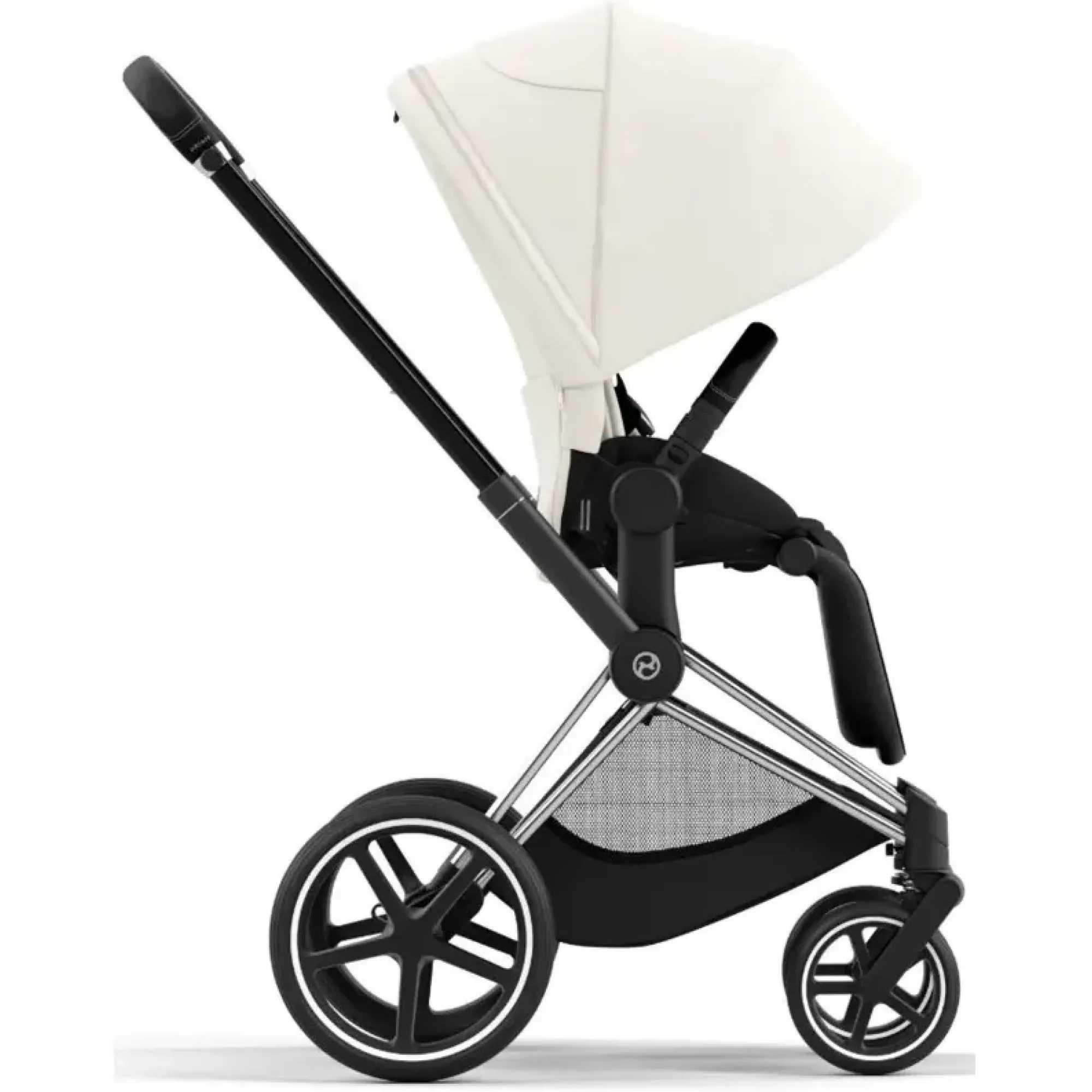 Коляска 2в1 Cybex Priam 4.0 Off White на шасі Chrome Black