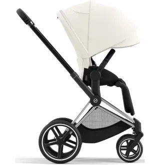 Коляска 2в1 Cybex Priam 4.0 Off White на шасі Chrome Black