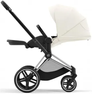 Коляска 2в1 Cybex Priam 4.0 Off White на шасі Chrome Black