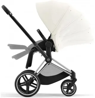 Коляска 2в1 Cybex Priam 4.0 Off White на шасі Chrome Black