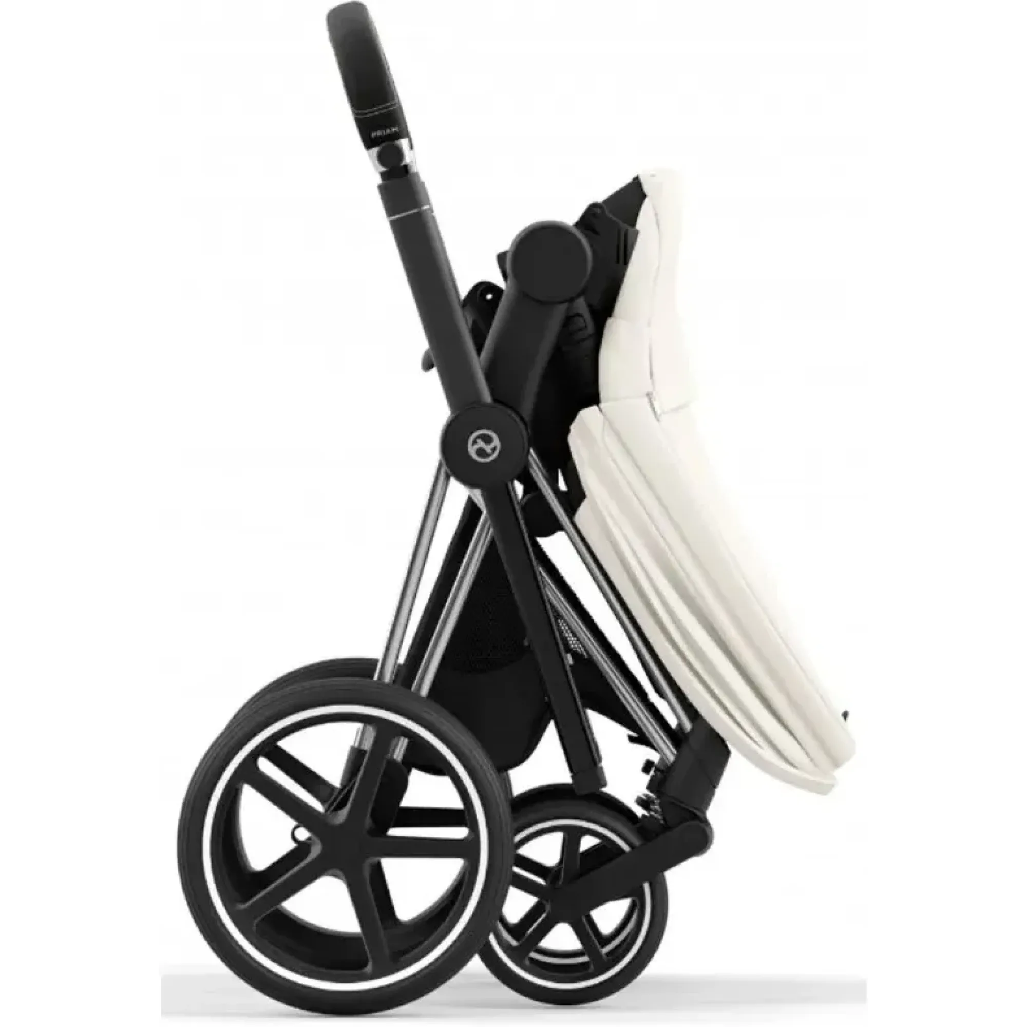 Коляска 2в1 Cybex Priam 4.0 Off White на шасі Chrome Black