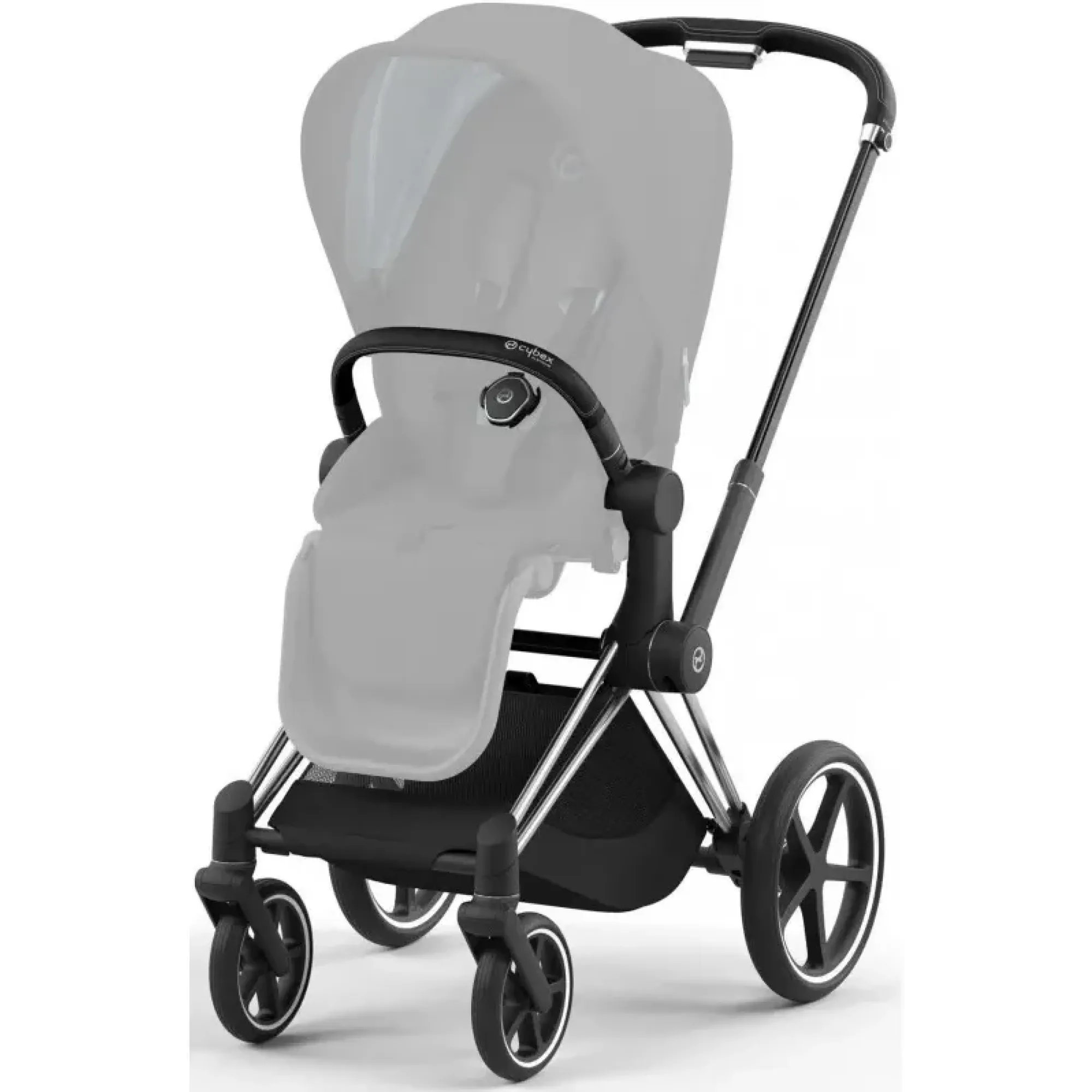 Коляска 2в1 Cybex Priam 4.0 Off White на шасі Chrome Black