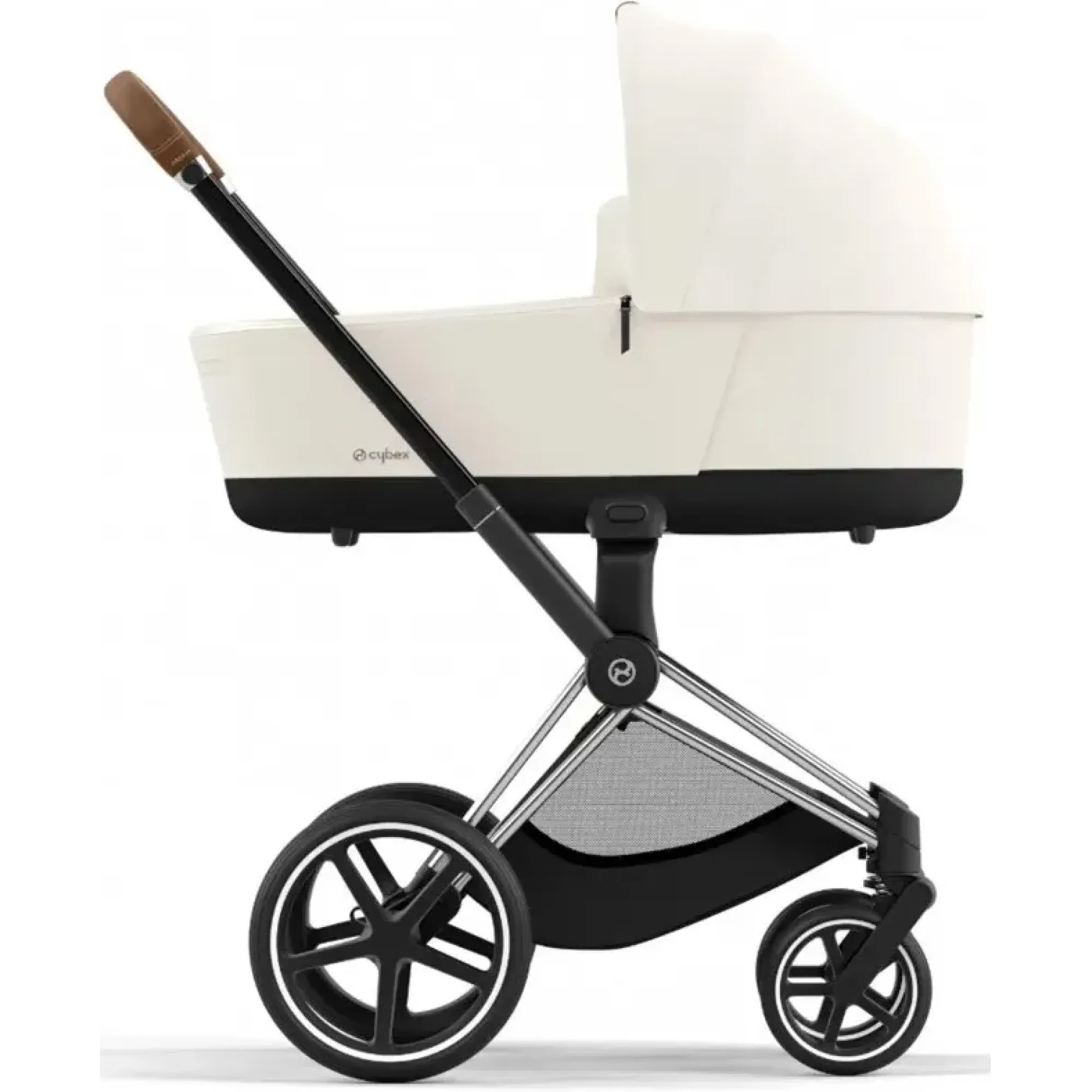 Коляска 2в1 Cybex Priam 4.0 Off White на шасі Chrome Brown