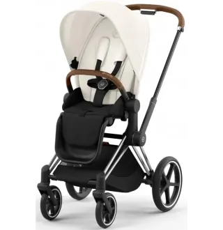 Коляска 2в1 Cybex Priam 4.0 Off White на шасі Chrome Brown