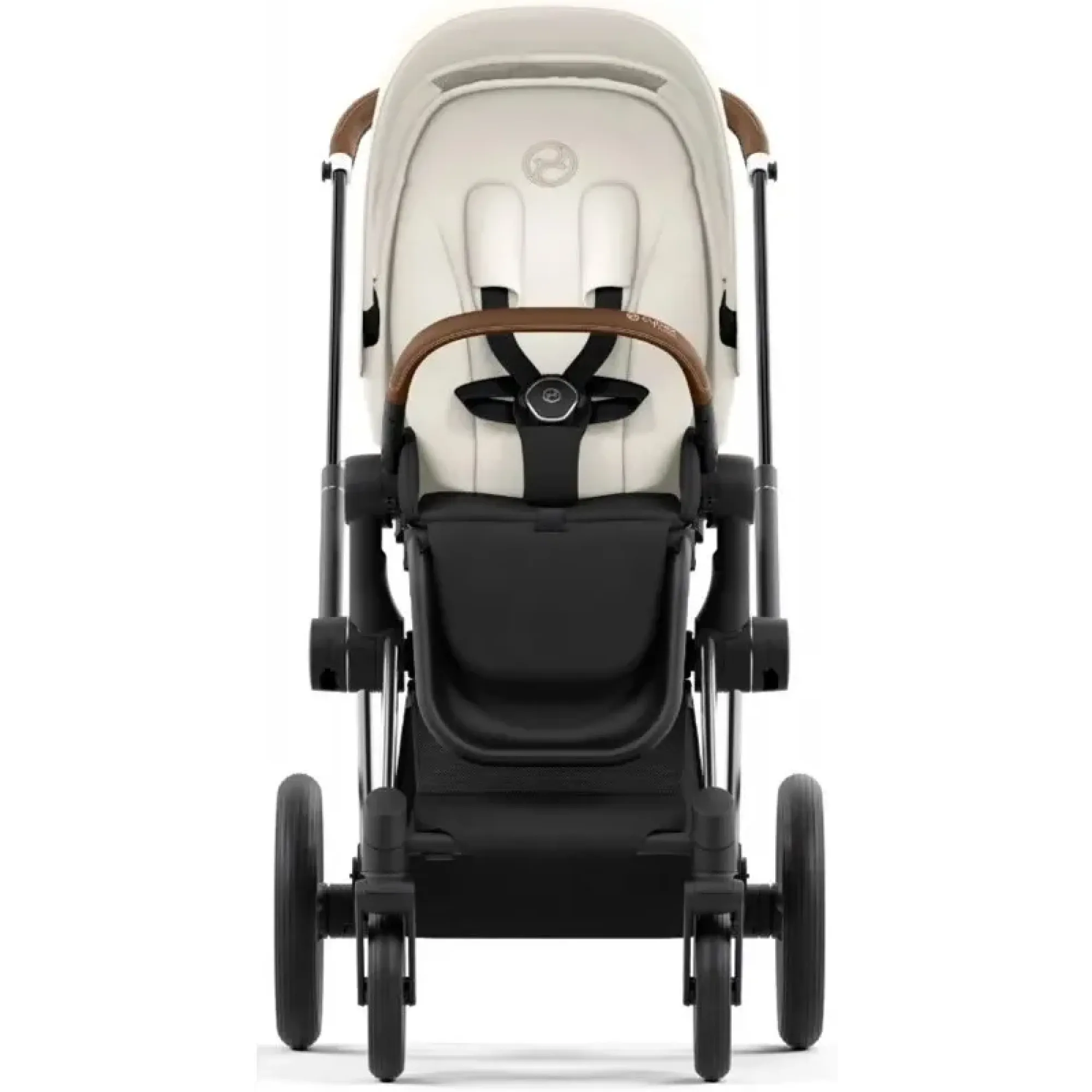 Коляска 2в1 Cybex Priam 4.0 Off White на шасі Chrome Brown