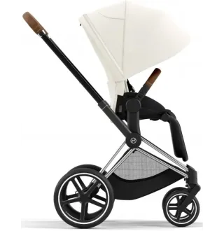 Коляска 2в1 Cybex Priam 4.0 Off White на шасі Chrome Brown