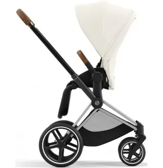 Коляска 2в1 Cybex Priam 4.0 Off White на шасі Chrome Brown