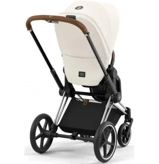 Коляска 2в1 Cybex Priam 4.0 Off White на шасі Chrome Brown