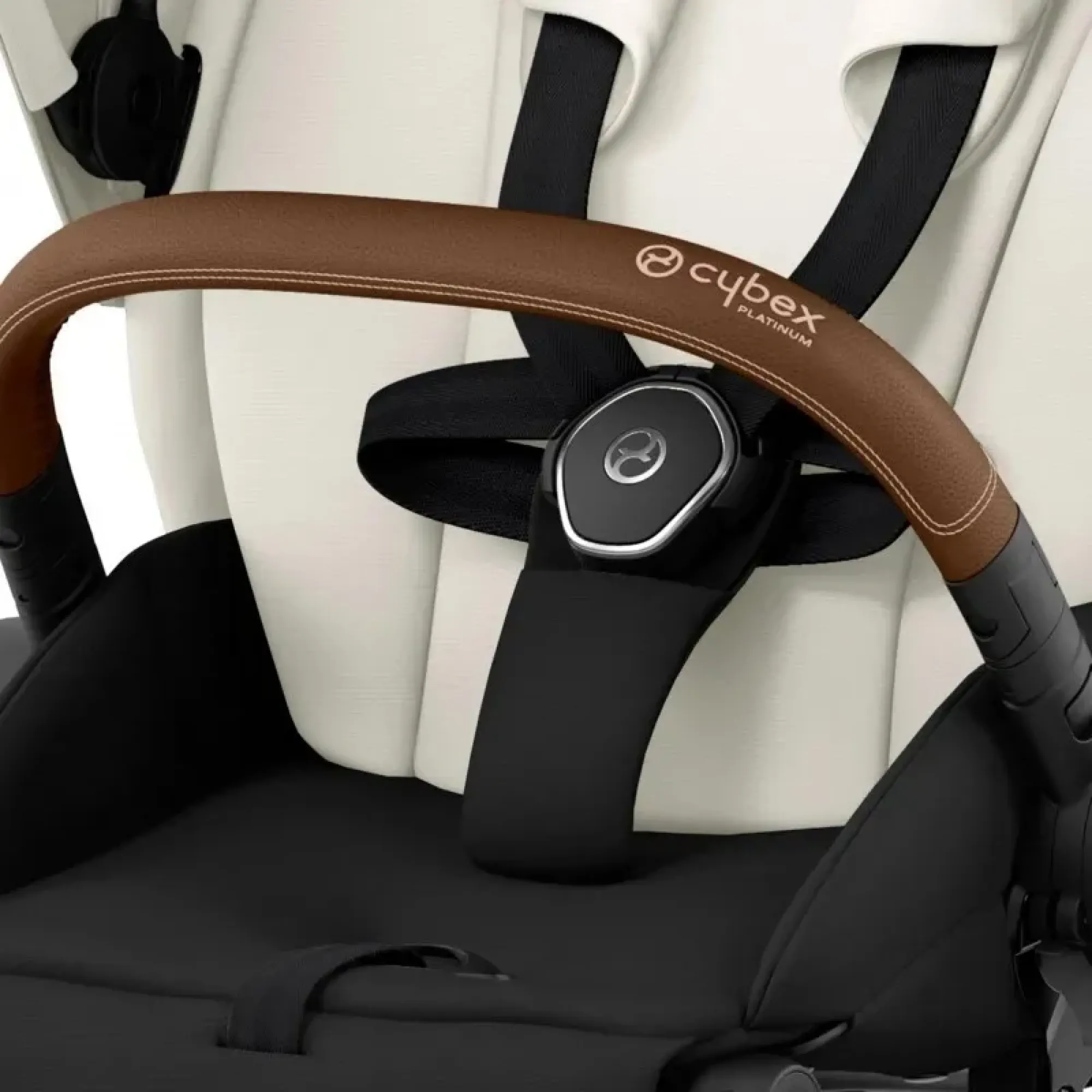 Коляска 2в1 Cybex Priam 4.0 Off White на шасі Chrome Brown