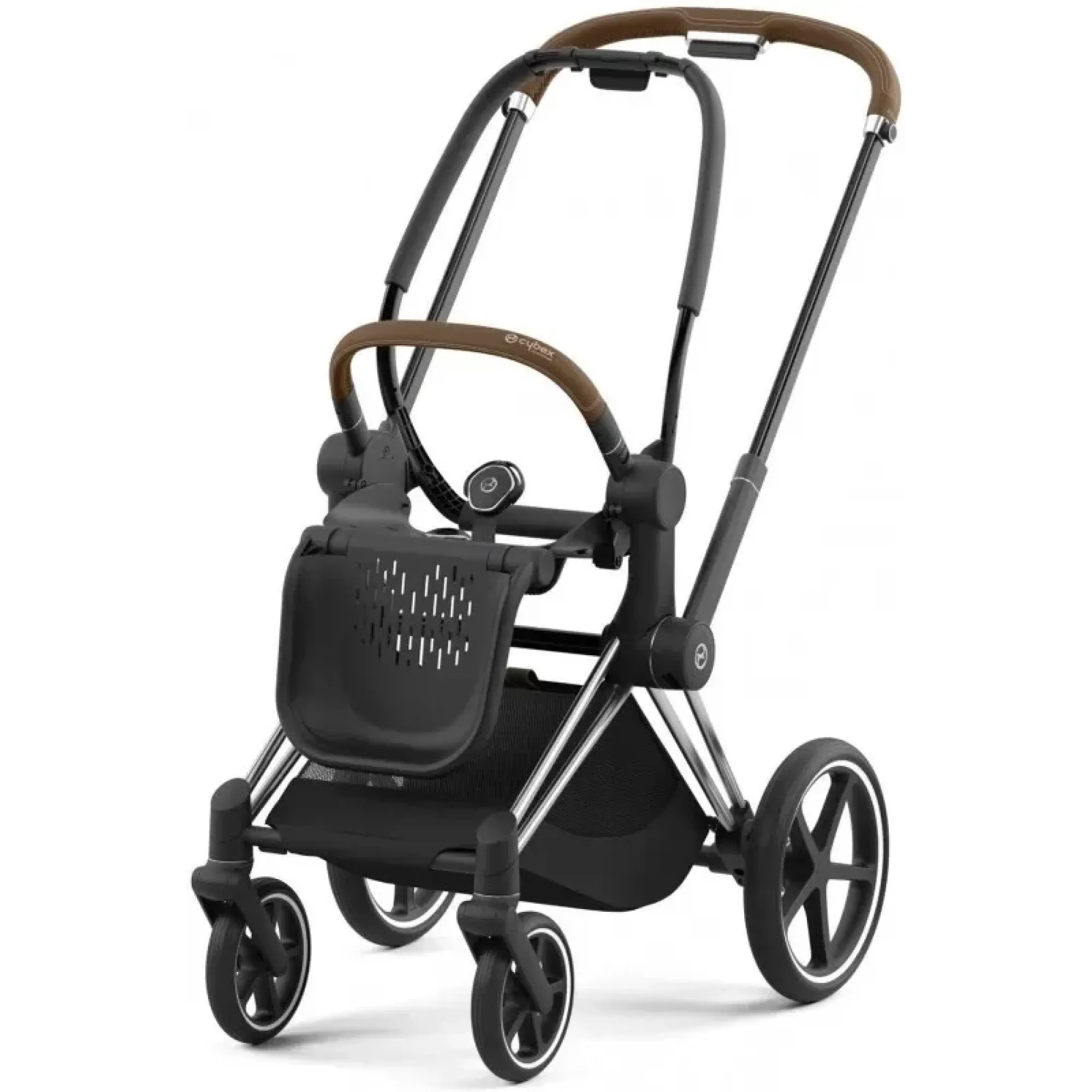 Коляска 2в1 Cybex Priam 4.0 Off White на шасі Chrome Brown