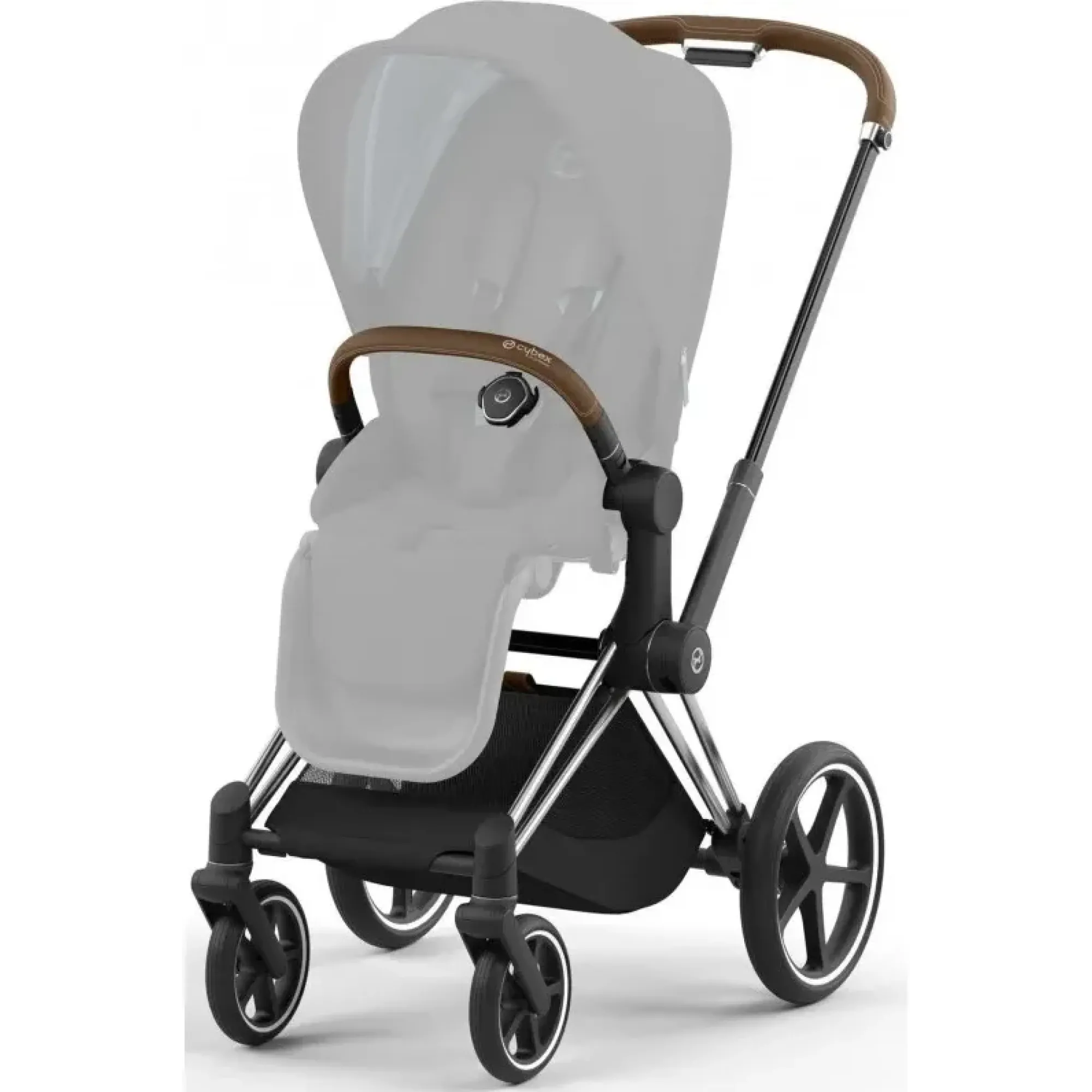 Коляска 2в1 Cybex Priam 4.0 Off White на шасі Chrome Brown