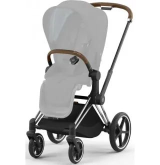 Коляска 2в1 Cybex Priam 4.0 Off White на шасі Chrome Brown