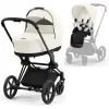 Коляска 2в1 Cybex Priam 4.0 Off White на шасі Matt Black