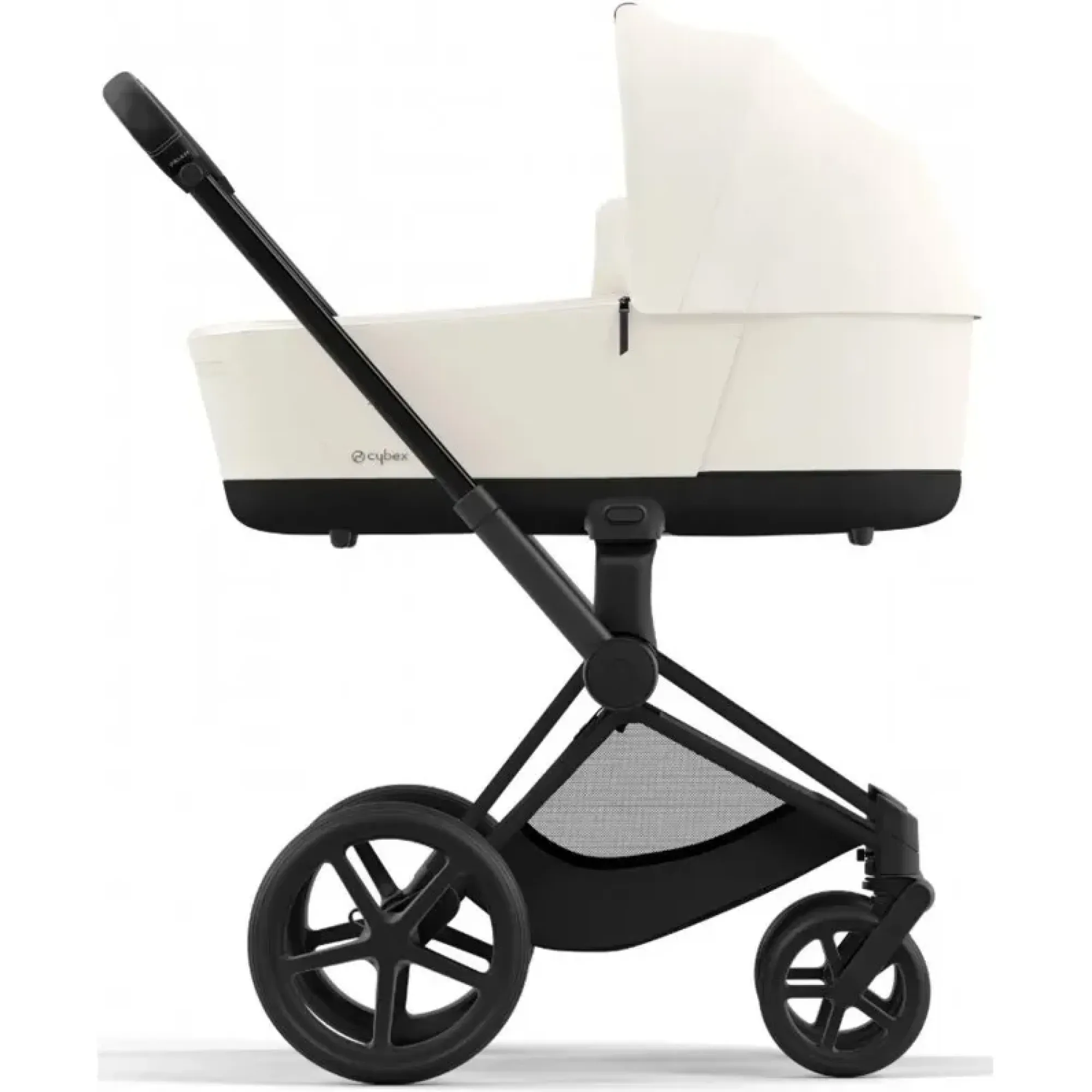 Коляска 2в1 Cybex Priam 4.0 Off White на шасі Matt Black