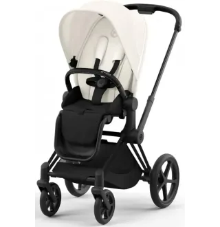 Коляска 2в1 Cybex Priam 4.0 Off White на шасі Matt Black