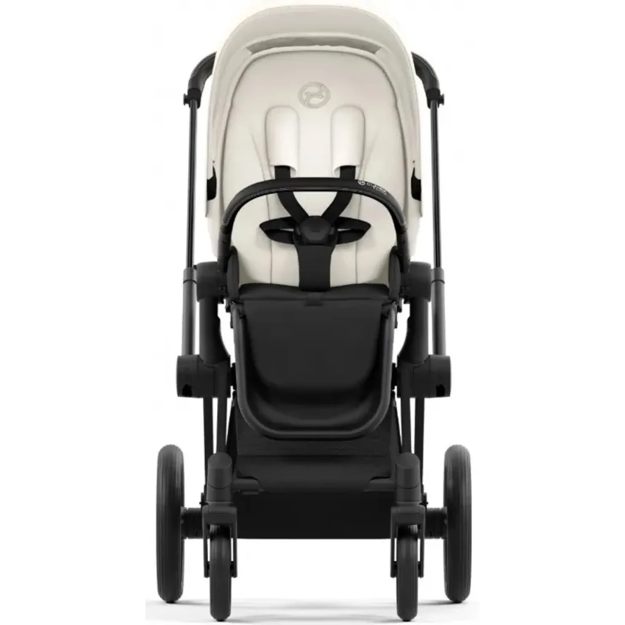 Коляска 2в1 Cybex Priam 4.0 Off White на шасі Matt Black