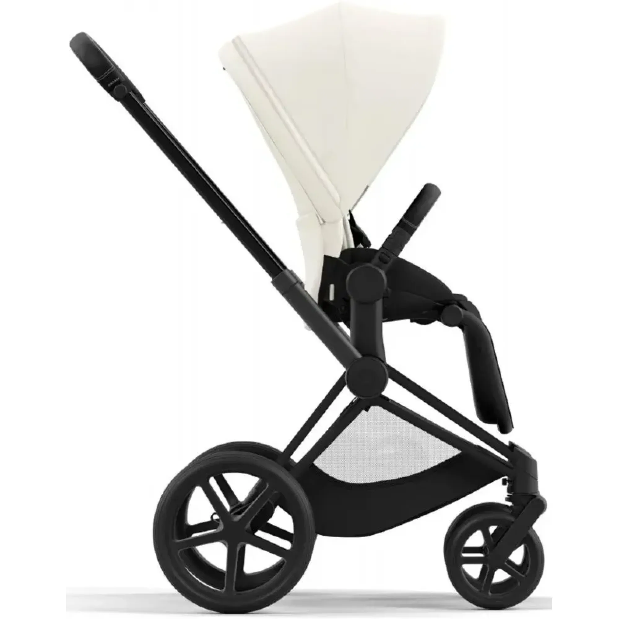 Коляска 2в1 Cybex Priam 4.0 Off White на шасі Matt Black