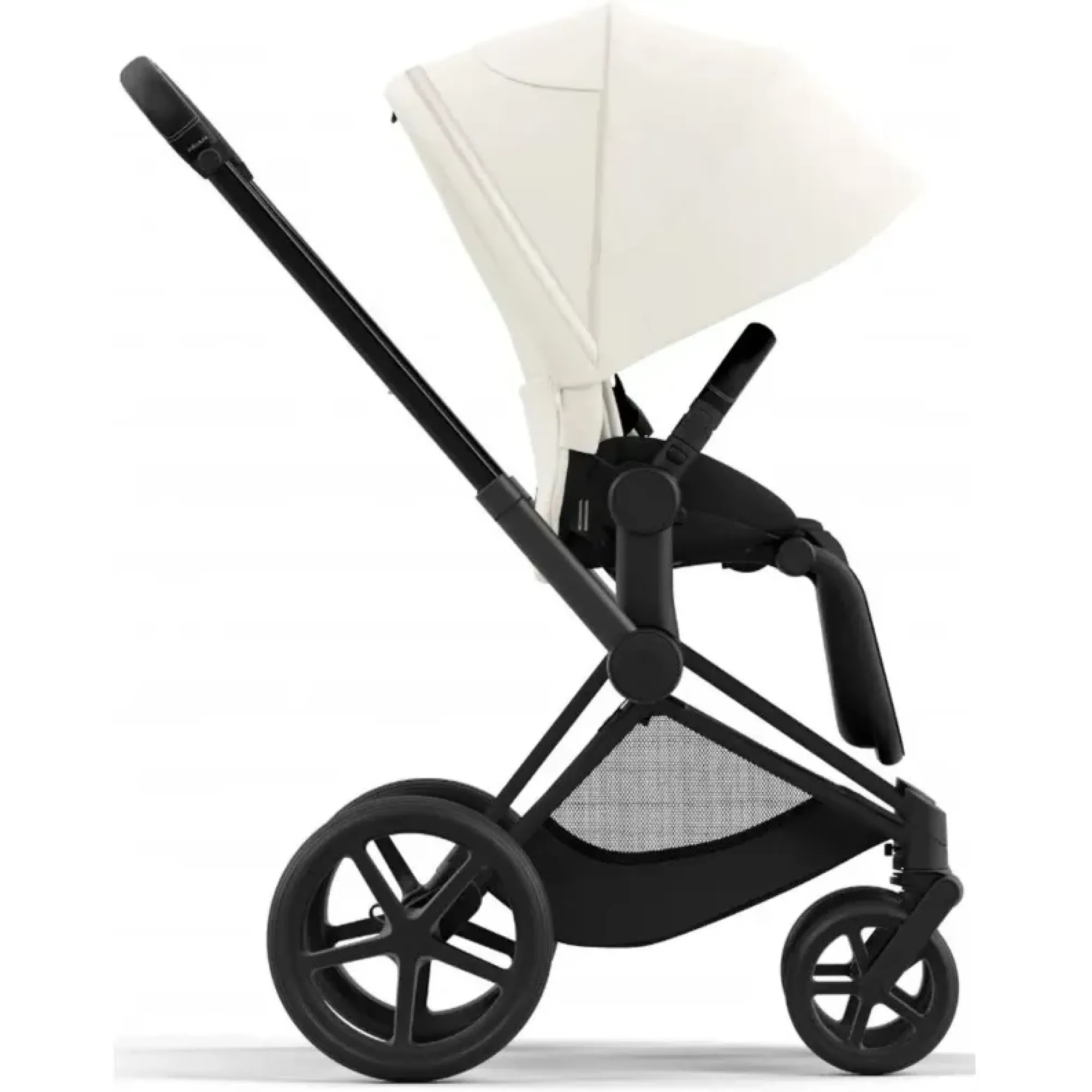 Коляска 2в1 Cybex Priam 4.0 Off White на шасі Matt Black
